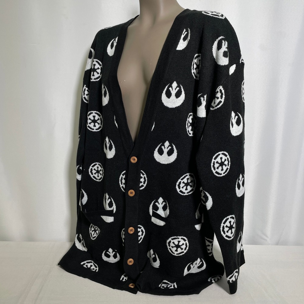 Star Wars Her Universe Black Rebel Empire Knit Cardigan Sweater Women's 3X - Picture 2 of 11